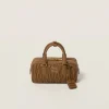 Caramel Arcadie Matelassé Nappa Leather Bag | Miu Miu