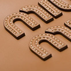 Caramel Ivy Leather Bag | Miu Miu