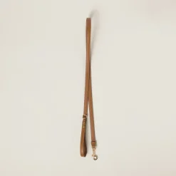 Caramel Leather Pet Leash | Miu Miu
