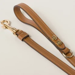 Caramel Leather Pet Leash | Miu Miu