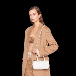 Chalk White Arcadie Leather Bag | Miu Miu