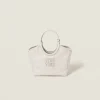 Chalk White Ivy Leather Bag | Miu Miu