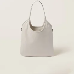 Chalk White Ivy Leather Bag | Miu Miu