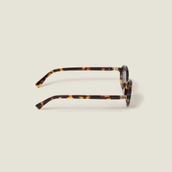 Chrome-plated Lenses Miu Regard Sunglasses | Miu Miu
