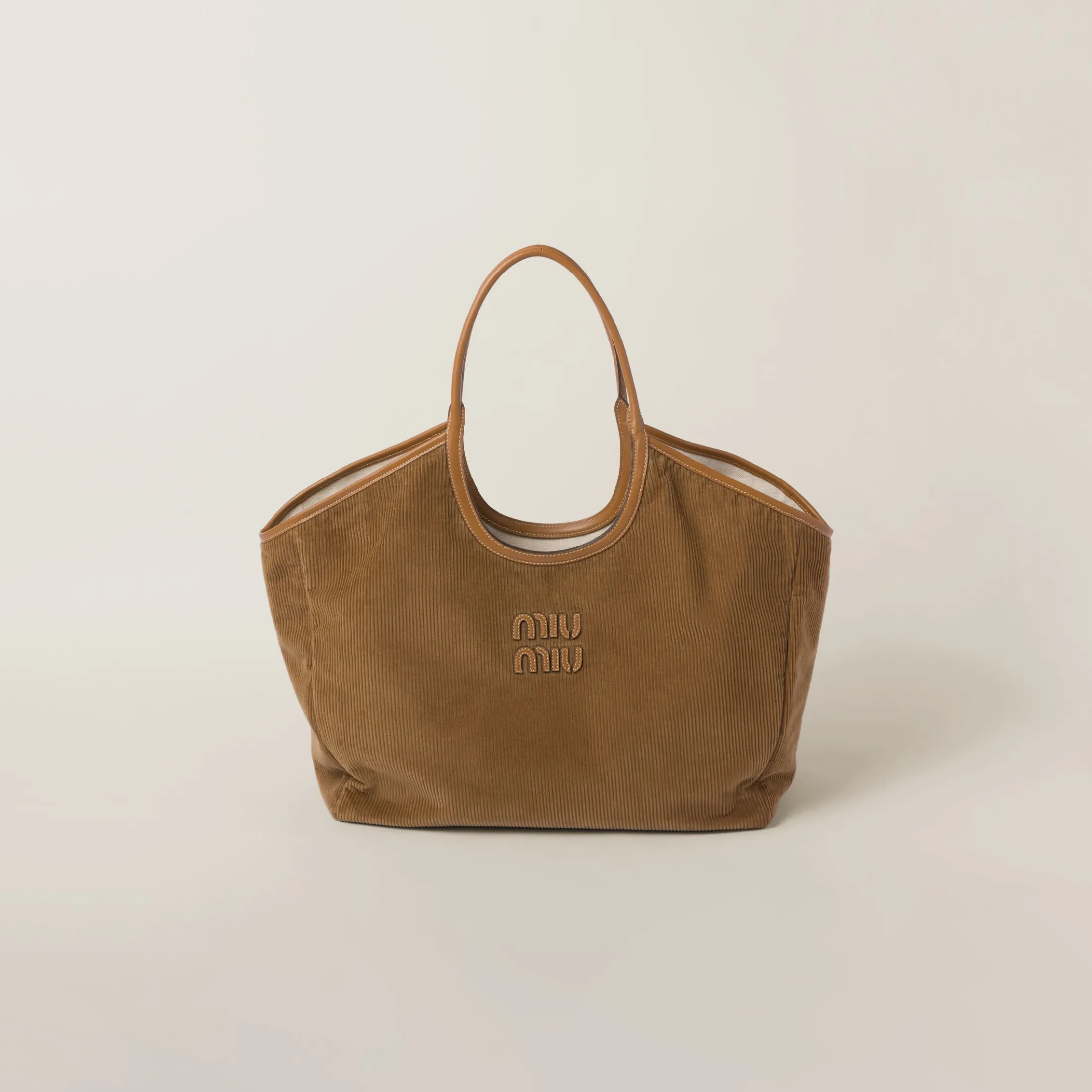 Cinnamon Ivy Corduroy Bag | Miu Miu