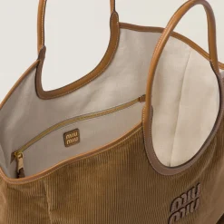Cinnamon Ivy Corduroy Bag | Miu Miu