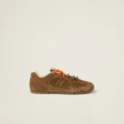 Cinnamon New Balance X Miu Miu 530 Sl Suede Sneakers | Miu Miu