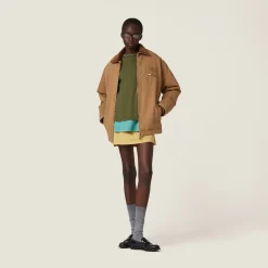 Citron Green/jade/military Set Of 3 Jersey T-shirts | Miu Miu