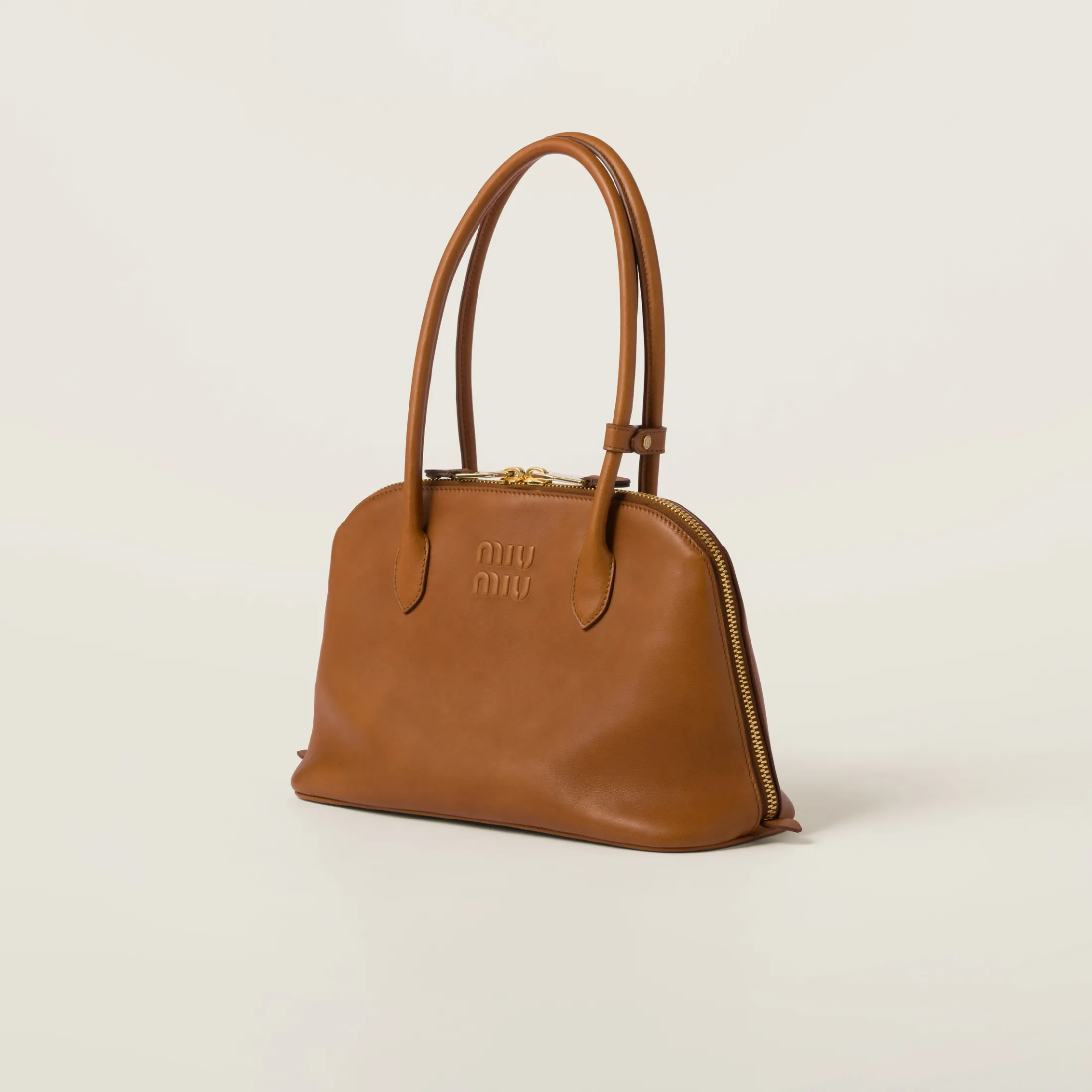 Cognac Leather Bag | Miu Miu