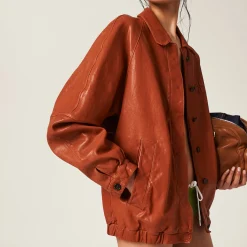 Copper Nappa Leather Jacket | Miu Miu