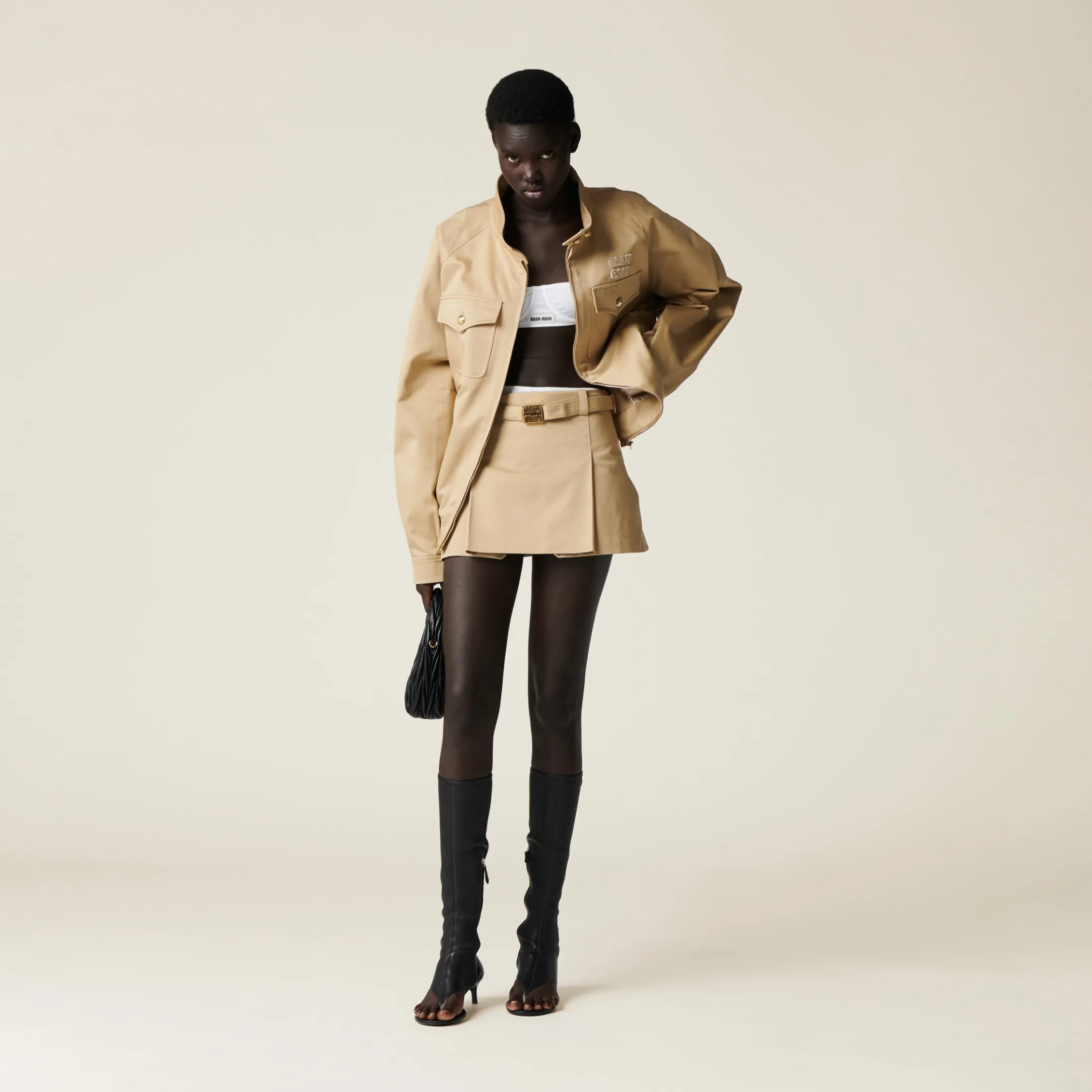 Cord Chino Blouson Jacket | Miu Miu
