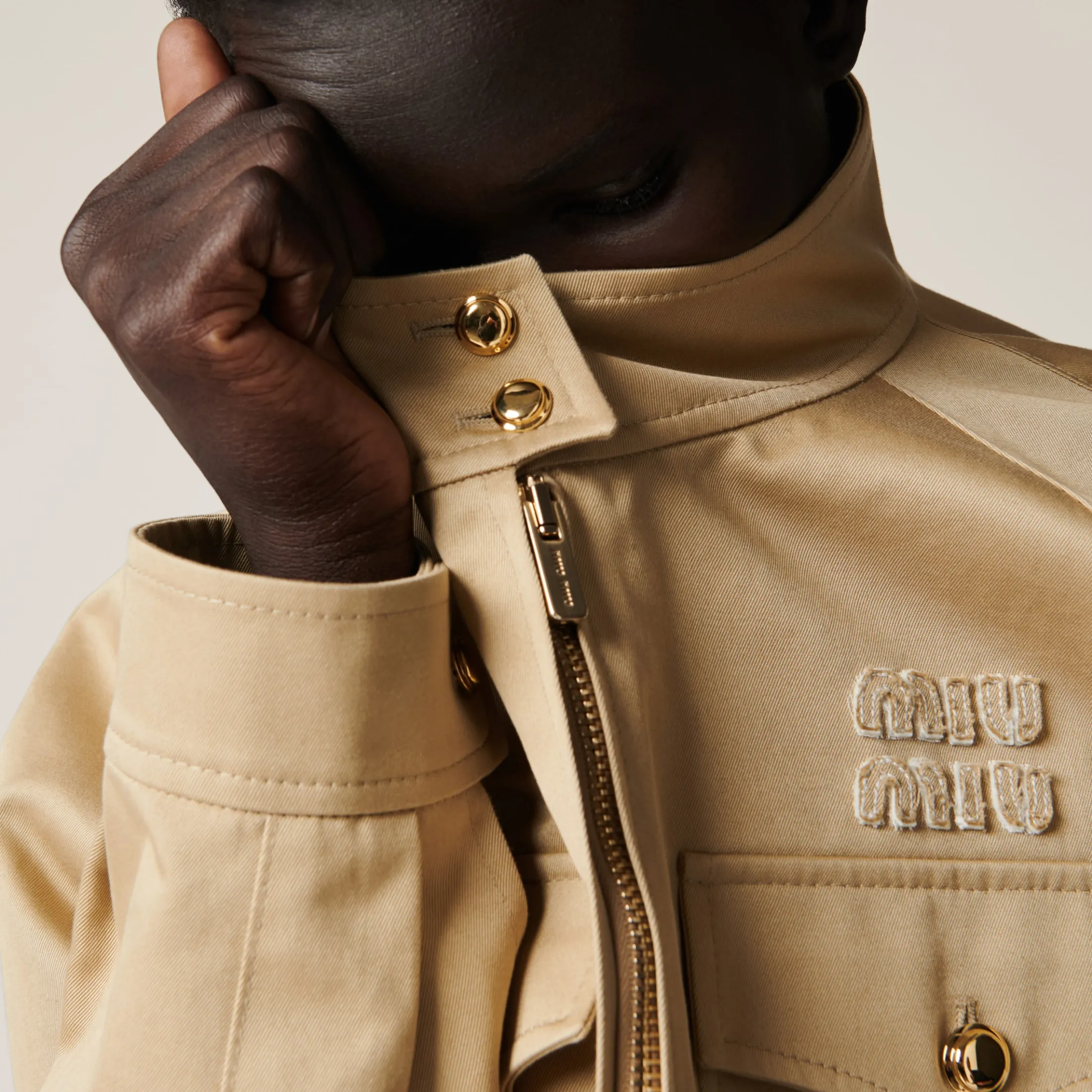 Cord Chino Blouson Jacket | Miu Miu