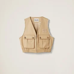 Cord Chino Vest | Miu Miu