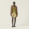 Cork Beige Gabardine Blouson Jacket | Miu Miu