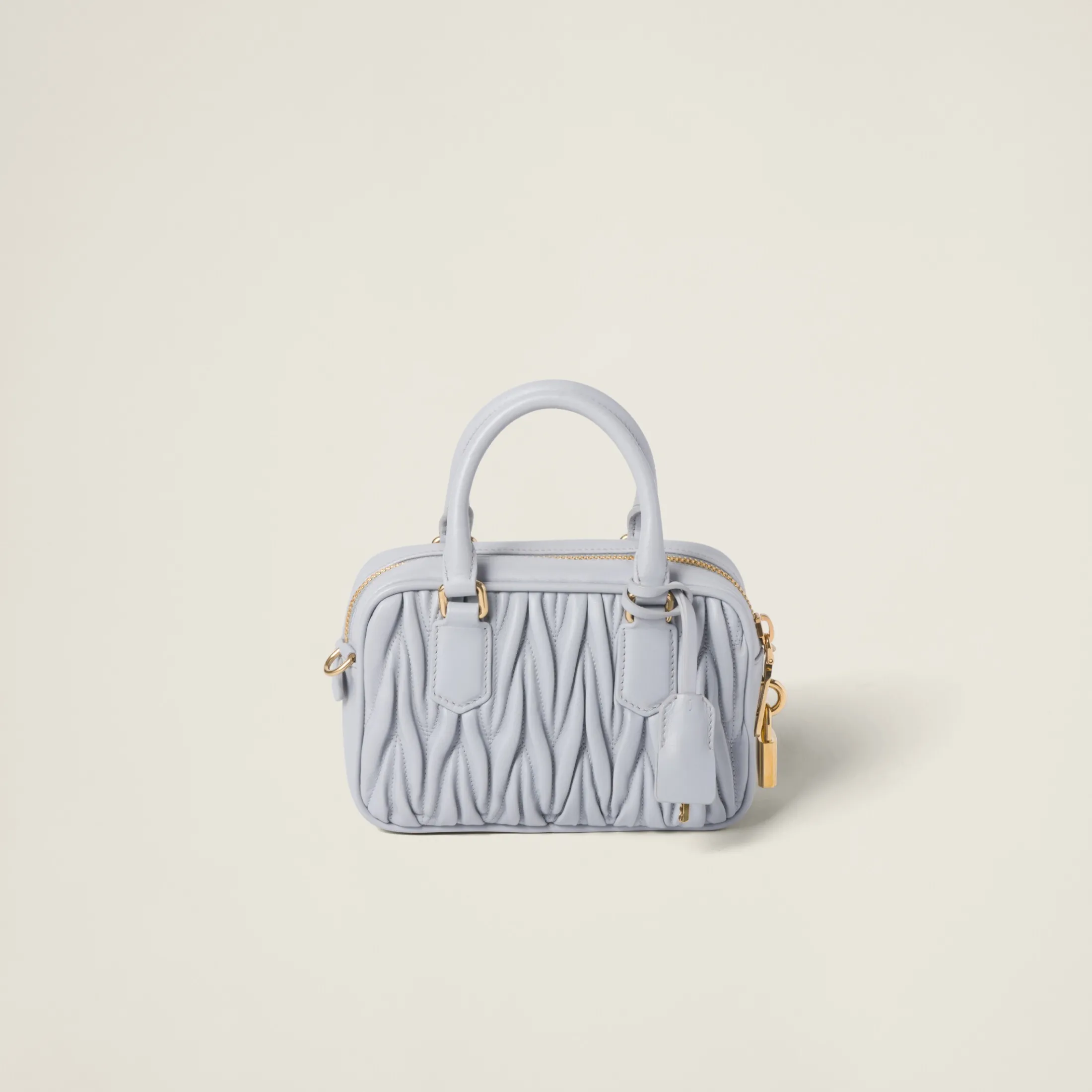 Cornflower Arcadie Matelassé Nappa Leather Bag | Miu Miu