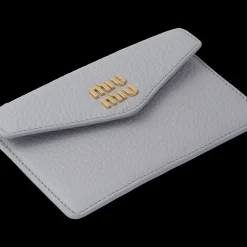 Cornflower Leather Card Holder | Miu Miu