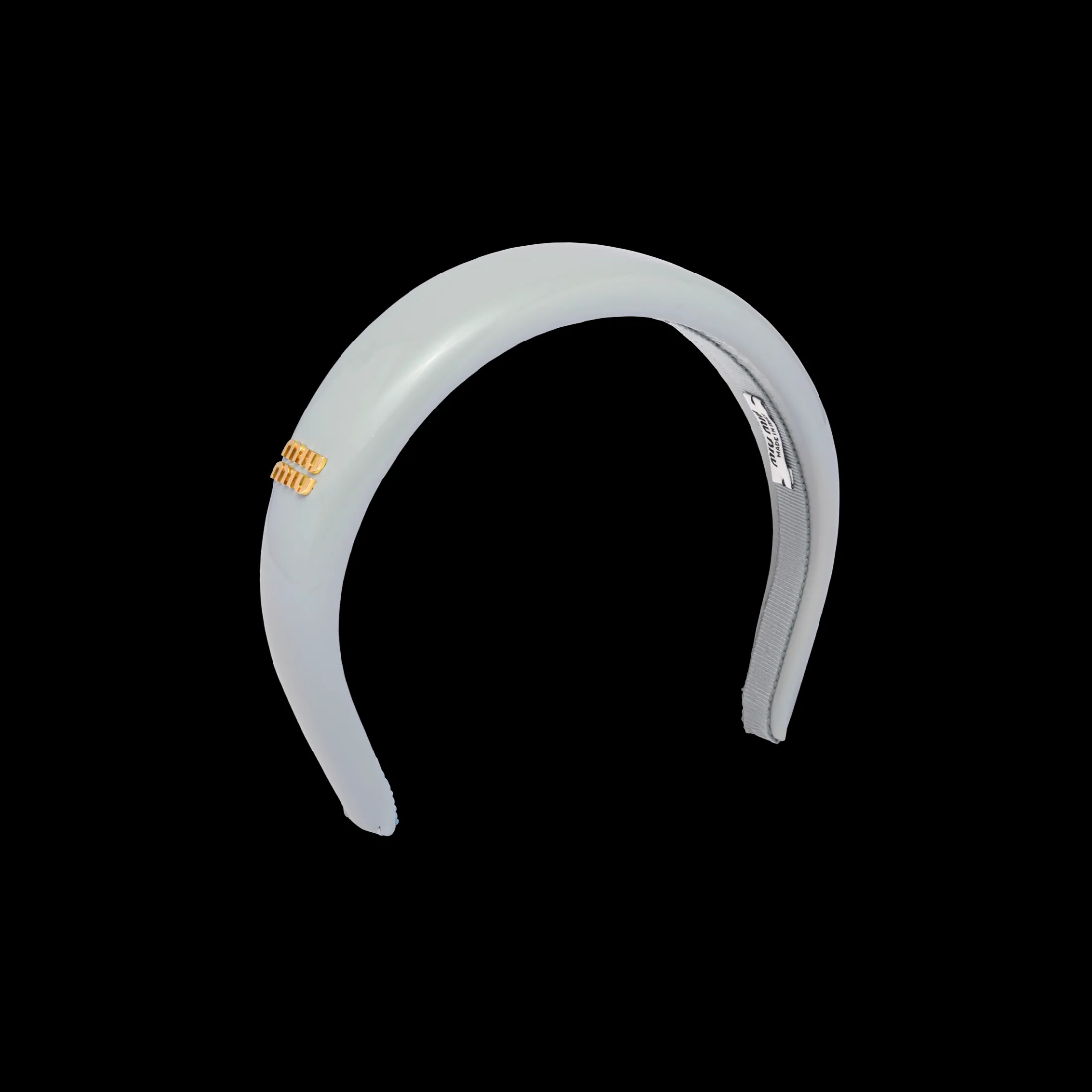 Cornflower Patent Leather Headband | Miu Miu
