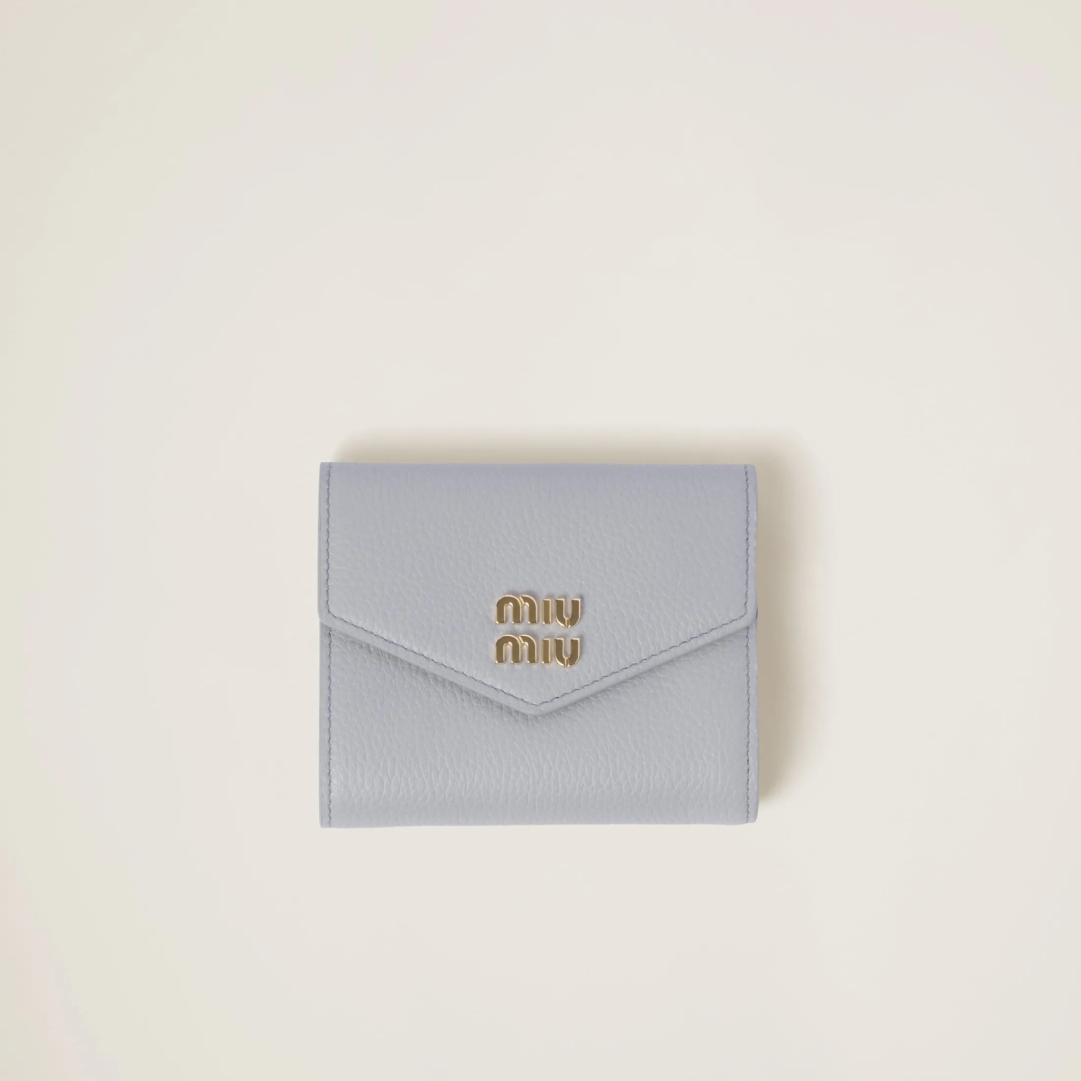 Cornflower Small Leather Wallet | Miu Miu