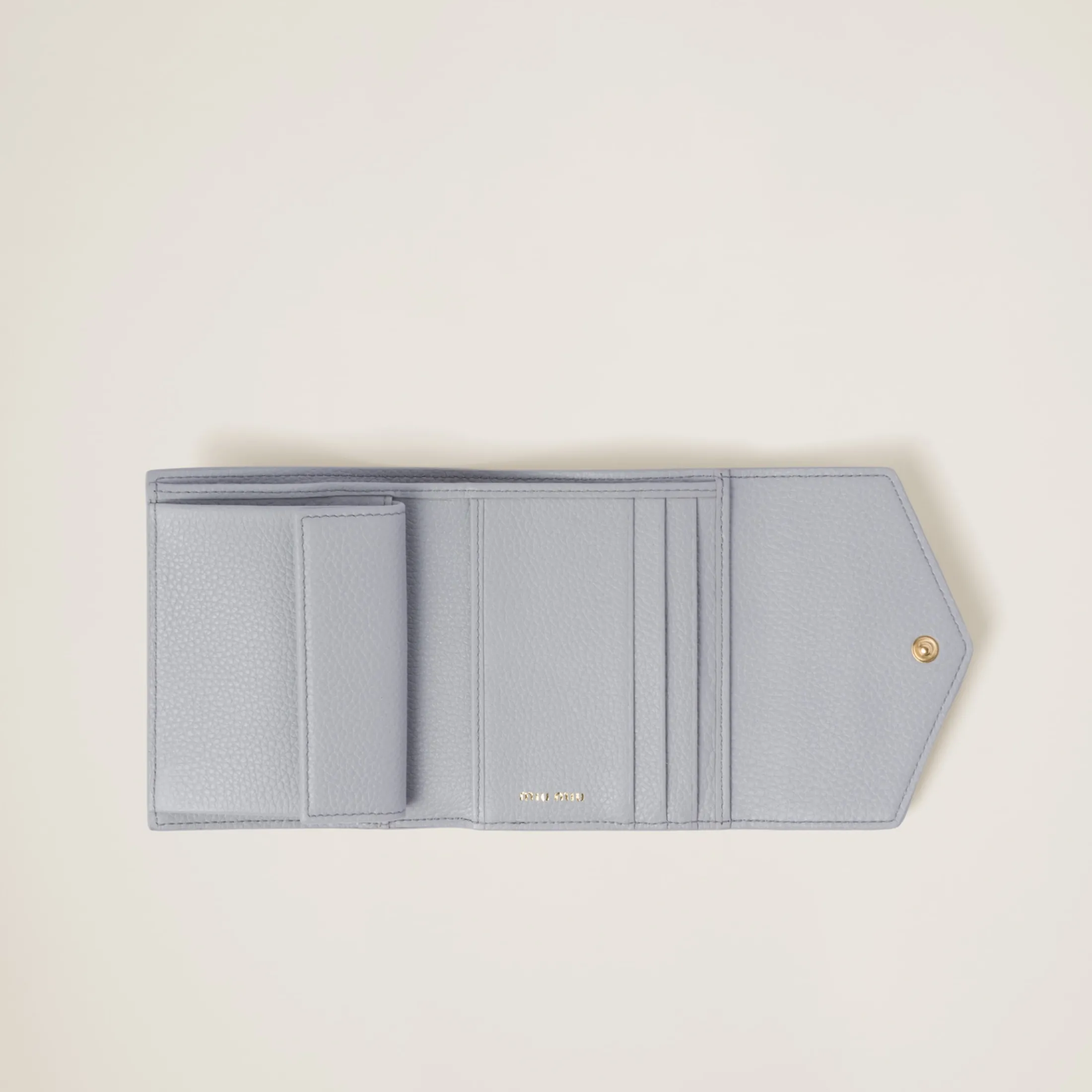 Cornflower Small Leather Wallet | Miu Miu