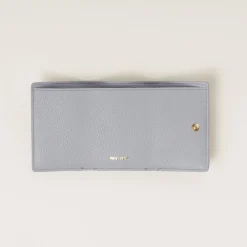 Cornflower Small Leather Wallet | Miu Miu