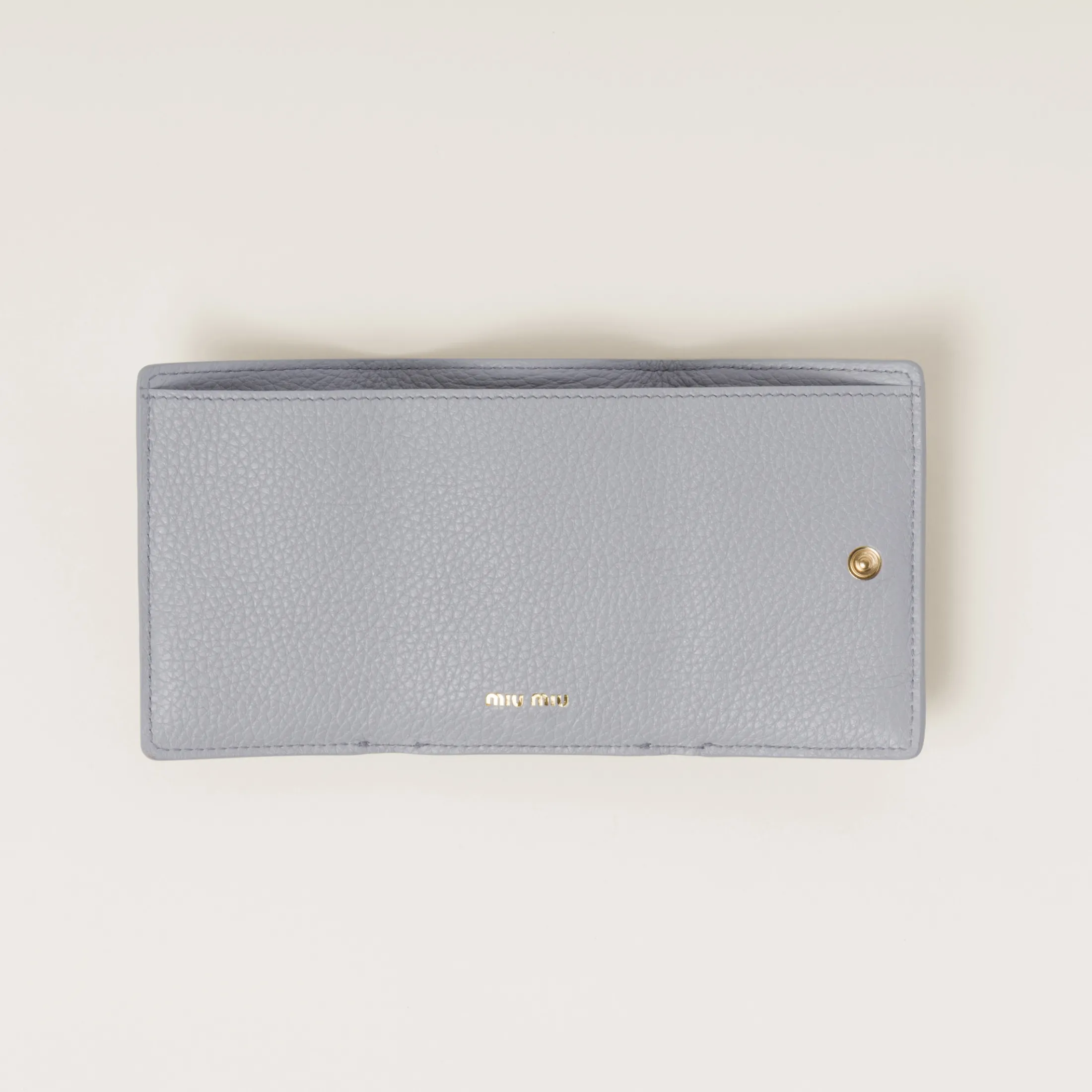 Cornflower Small Leather Wallet | Miu Miu