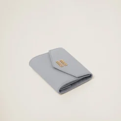 Cornflower Small Leather Wallet | Miu Miu