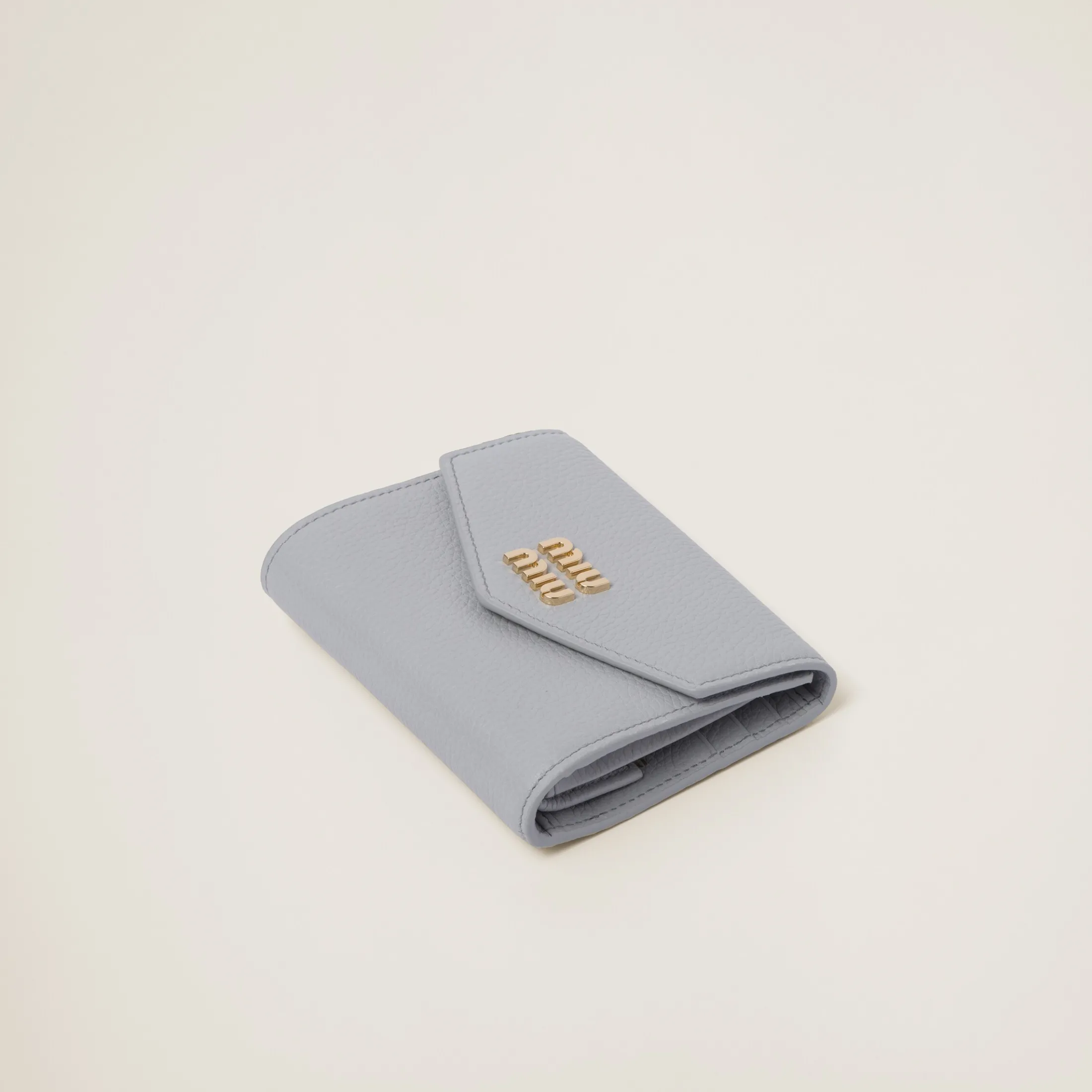 Cornflower Small Leather Wallet | Miu Miu