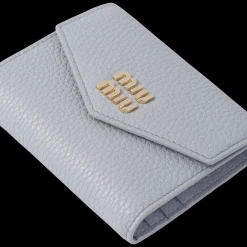 Cornflower Small Leather Wallet | Miu Miu