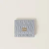 Cornflower Small Matelassé Nappa Leather Wallet | Miu Miu