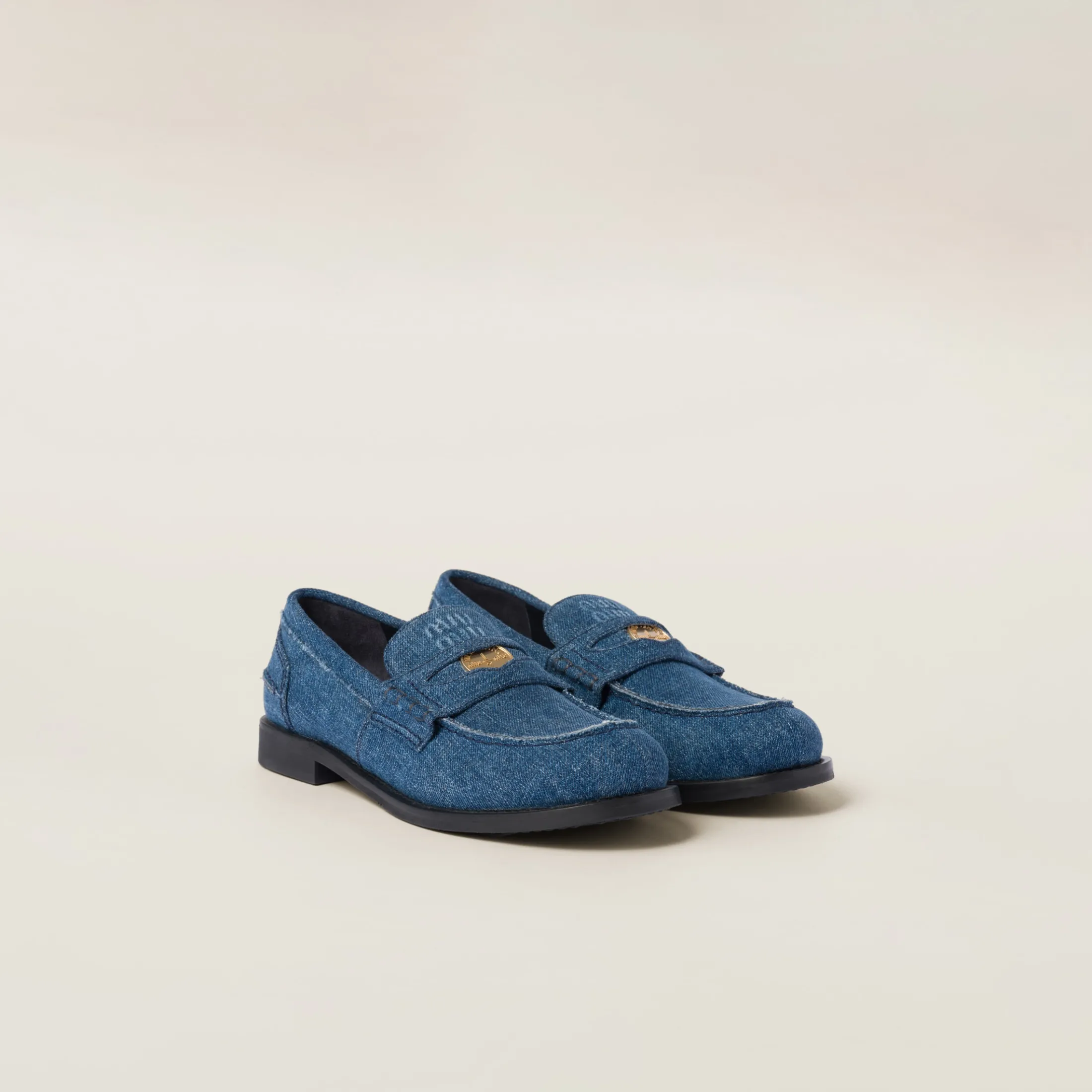Denim Denim Loafers | Miu Miu