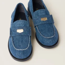 Denim Denim Loafers | Miu Miu