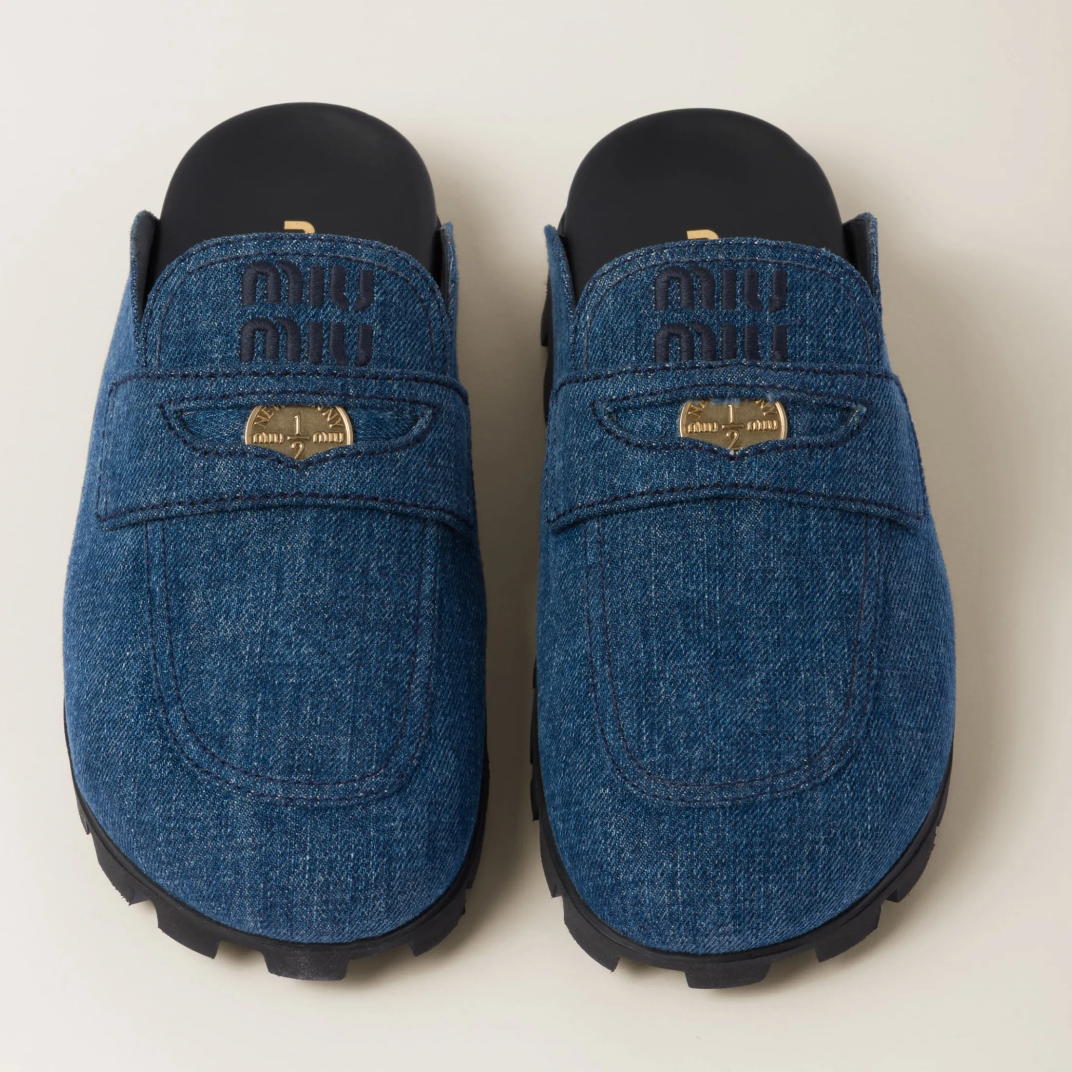 Denim Denim Mules | Miu Miu