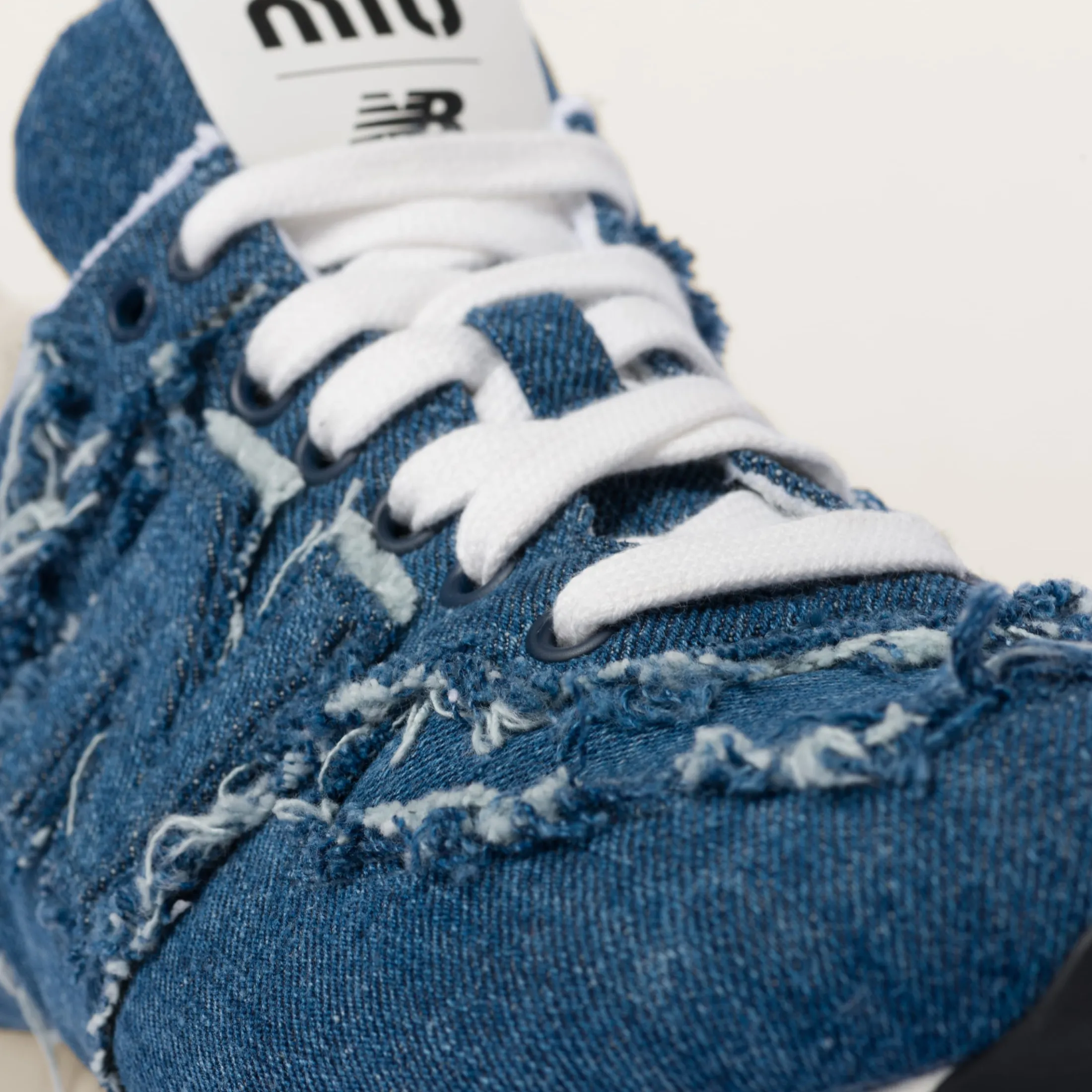 Denim New Balance 574 X Miu Miu Denim Sneakers | Miu Miu
