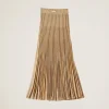 Gold Lamé Skirt | Miu Miu