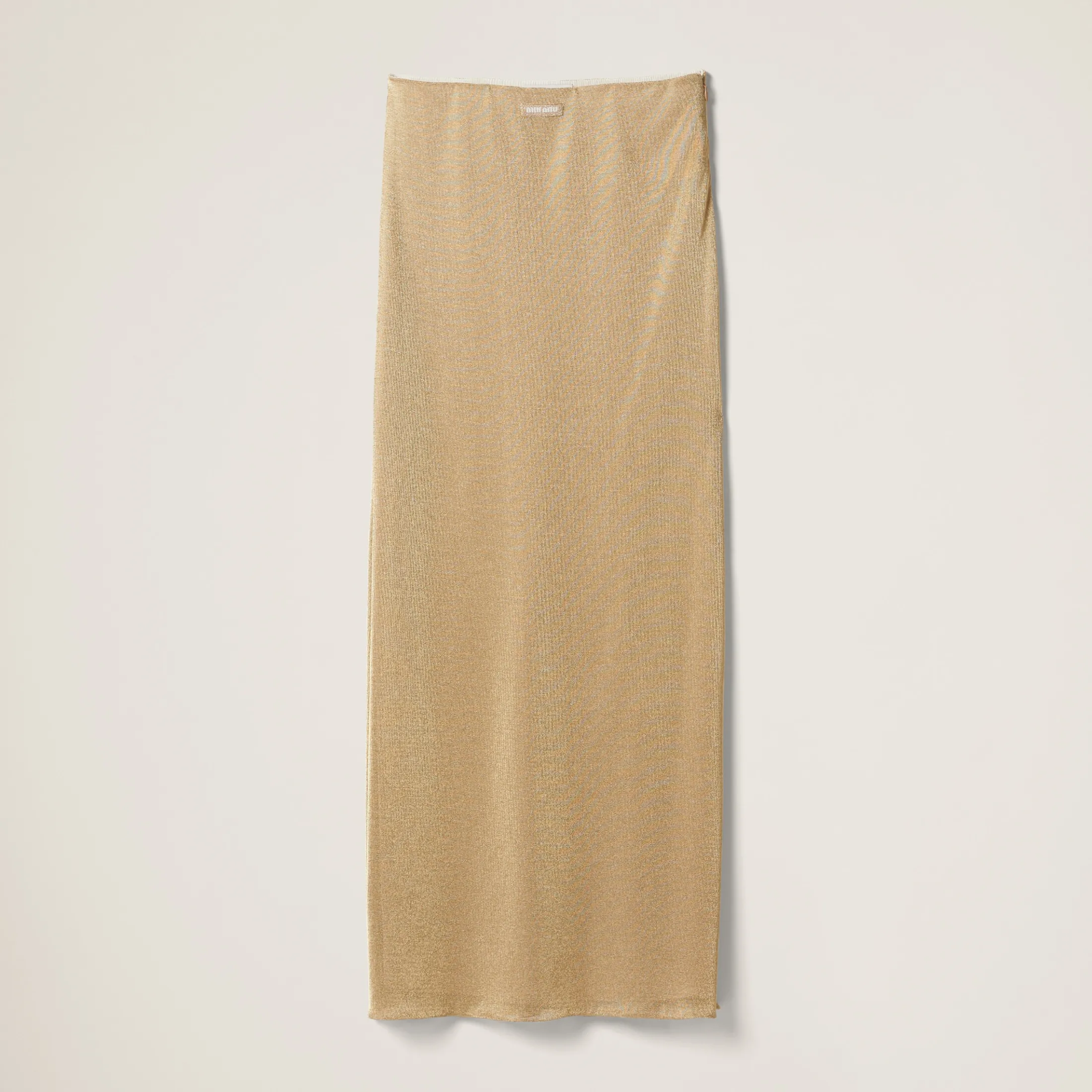 Gold Mesh Skirt | Miu Miu