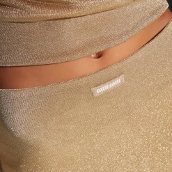 Gold Mesh Skirt | Miu Miu