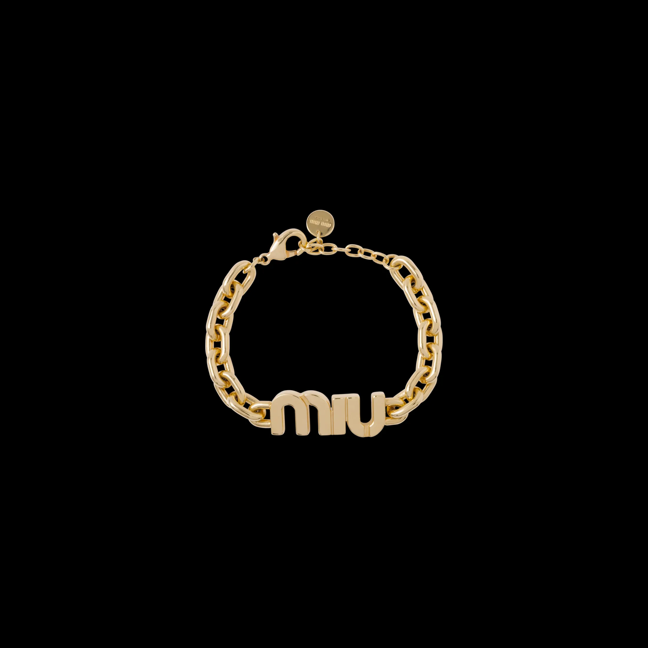 Gold Metal Bracelet | Miu Miu