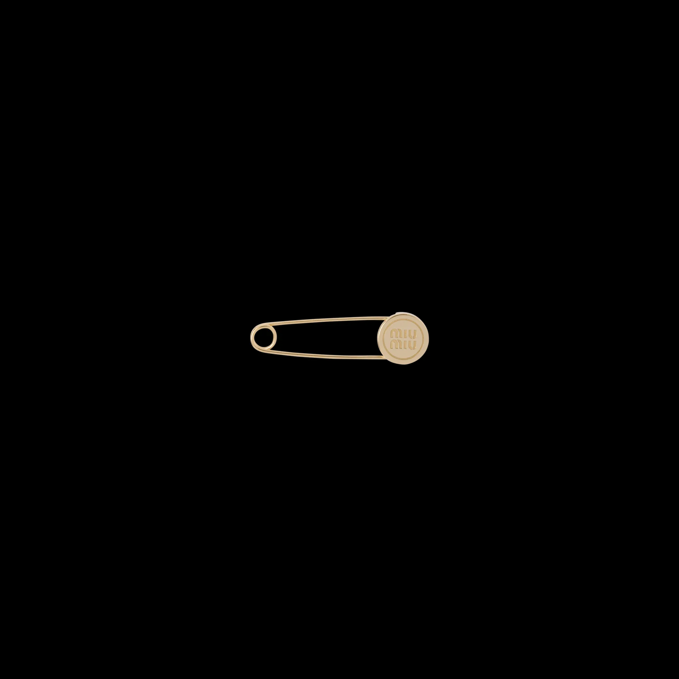 Gold Metal Brooch | Miu Miu