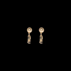 Gold Metal Earrings | Miu Miu