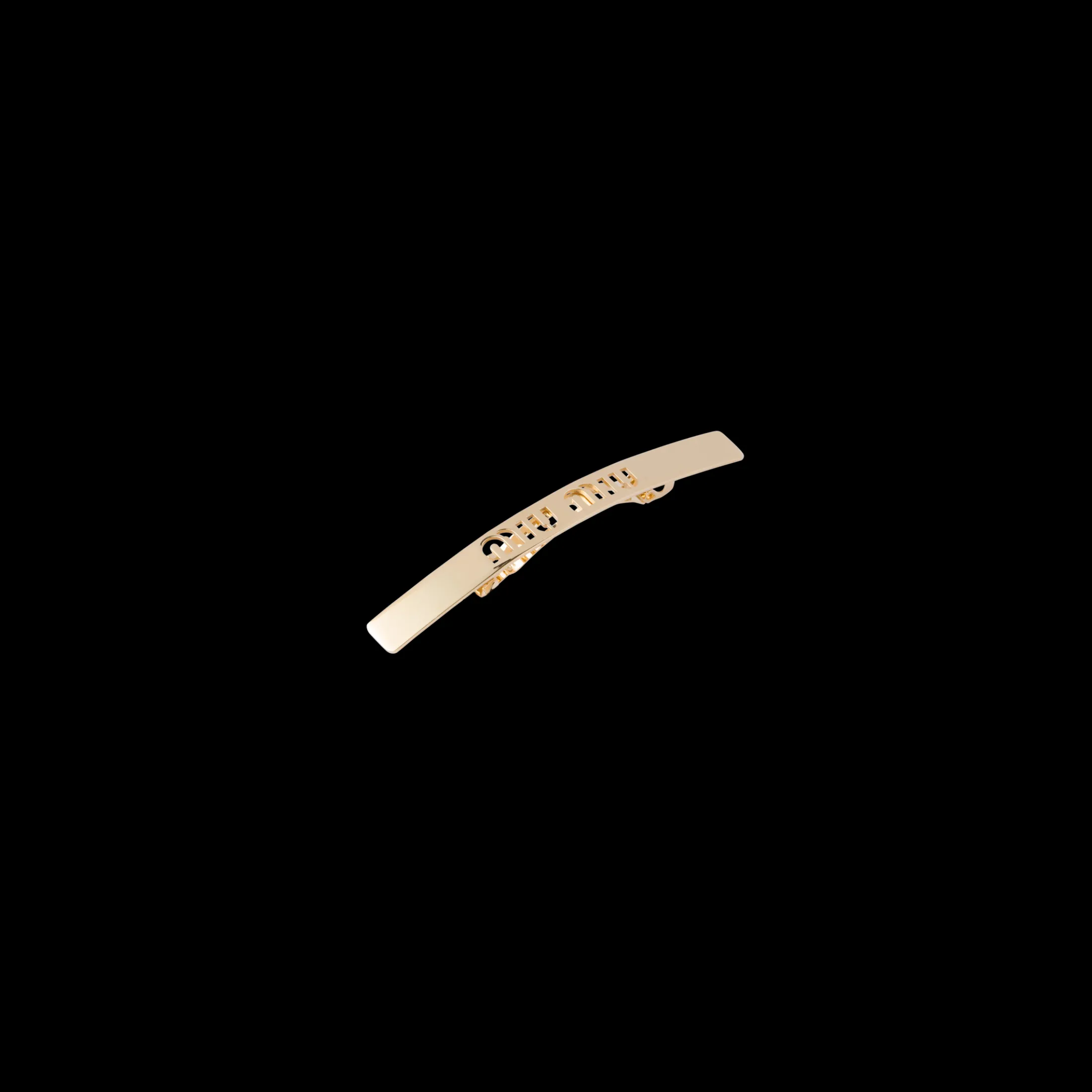 Gold Metal Hair Clip | Miu Miu