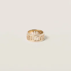 Gold Metal Ring | Miu Miu