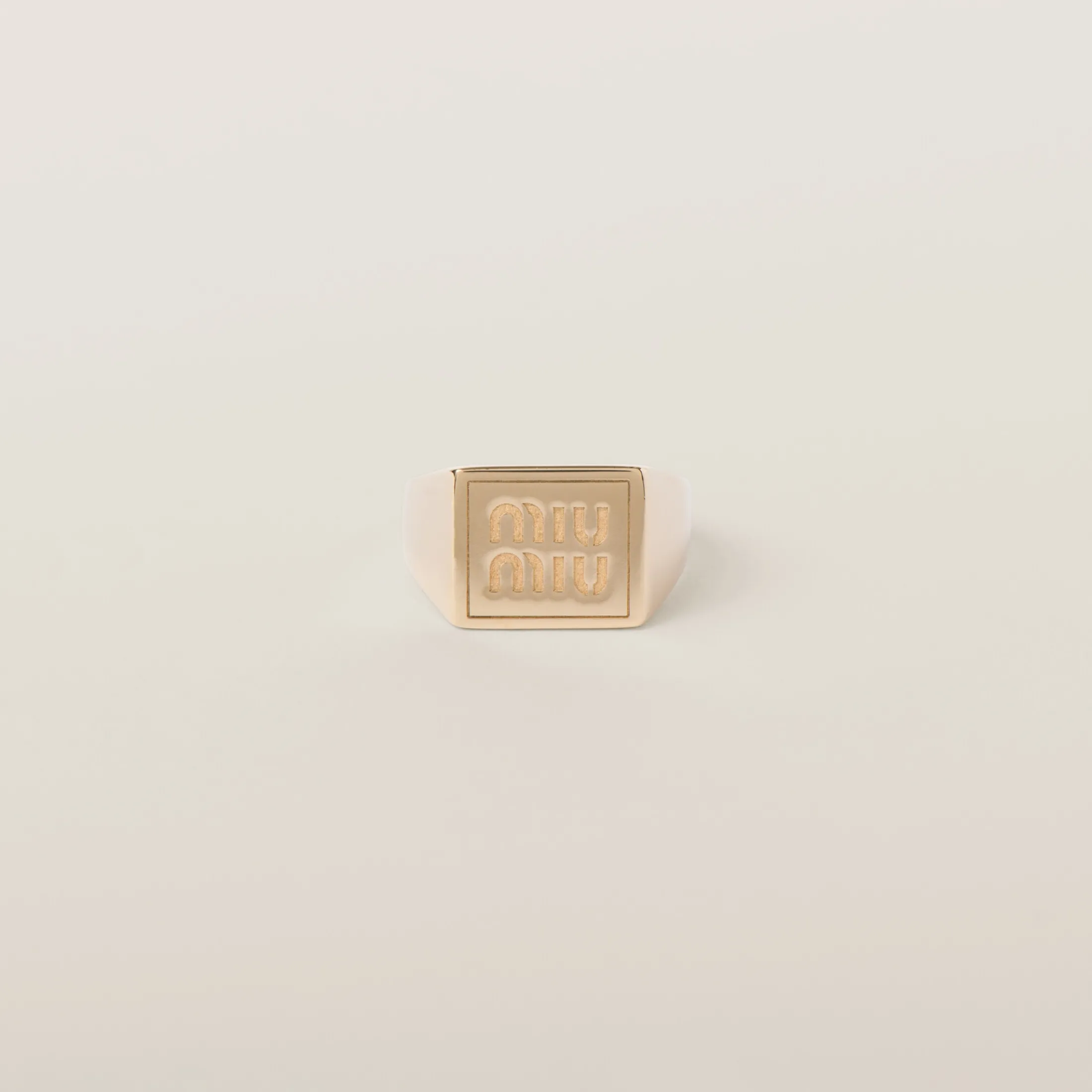 Gold Metal Ring | Miu Miu