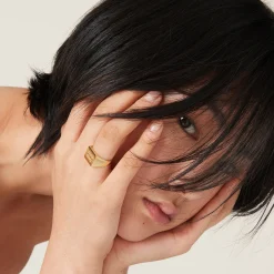 Gold Metal Ring | Miu Miu