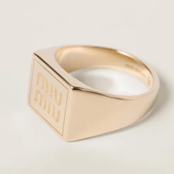 Gold Metal Ring | Miu Miu