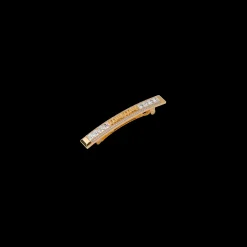 Gold/crystal Metal Hair Clip With Crystals | Miu Miu