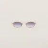Gradient Iris Lenses Miu Miu Logo Sunglasses | Miu Miu