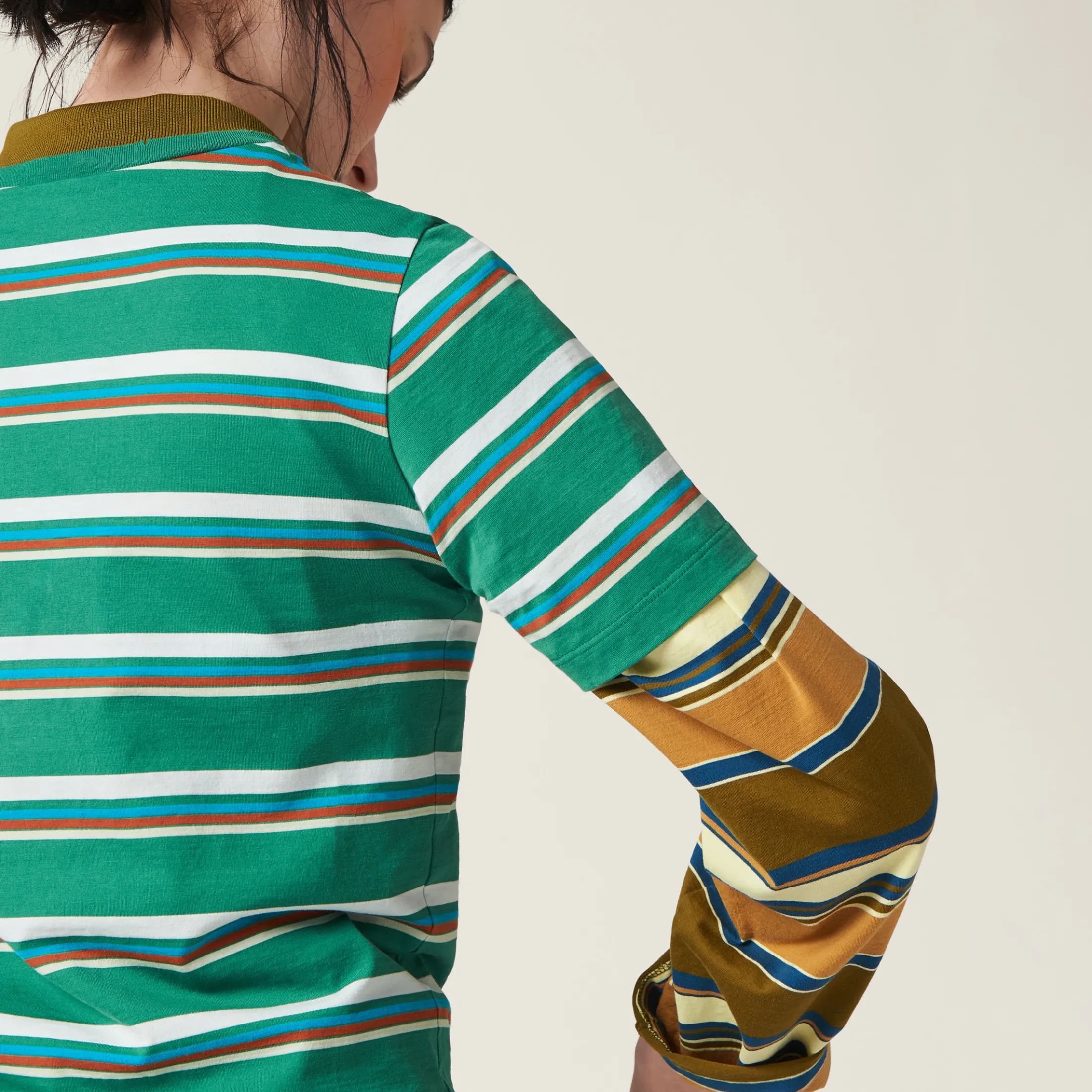 Green/white/light Blue Jersey T-shirt | Miu Miu