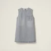 Grey Denim Dress | Miu Miu