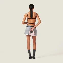 Grey Denim Top | Miu Miu