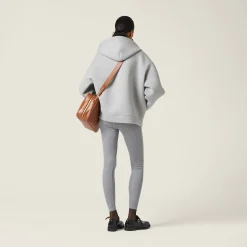 Grey Silk Jersey Pants | Miu Miu